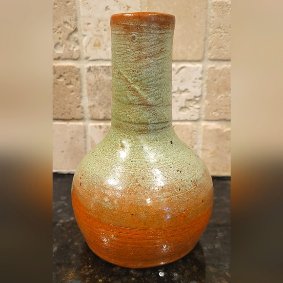 Antique Handmade Pine State Pottery of Sanford, NC Walter Owen Bottle Vase - Picture 1 of 13